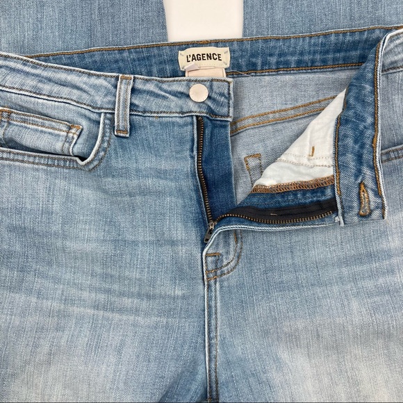 L’Agence High Line High Rise Tattered Hem Jeans 30 - Picture 9 of 16